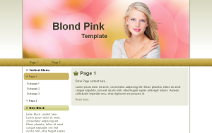 Blond Pink Theme