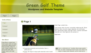 Green Golf Theme