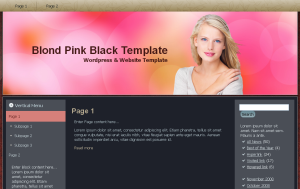 Blond Pink Black Theme